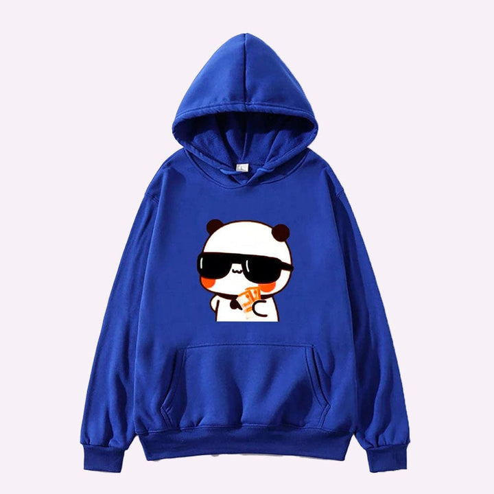 Sweat À Capuche Couple Bleu / Elle / S