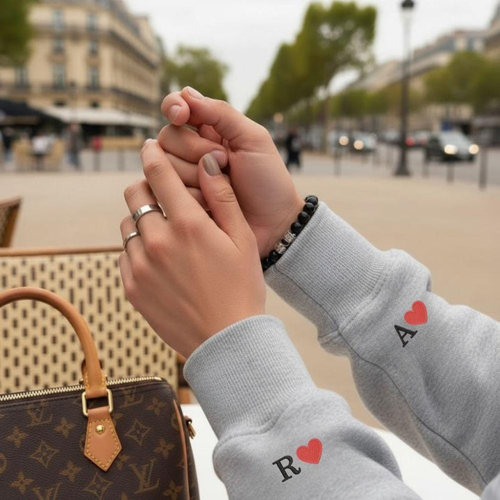 Sweat à Capuche Personnalisé Couple