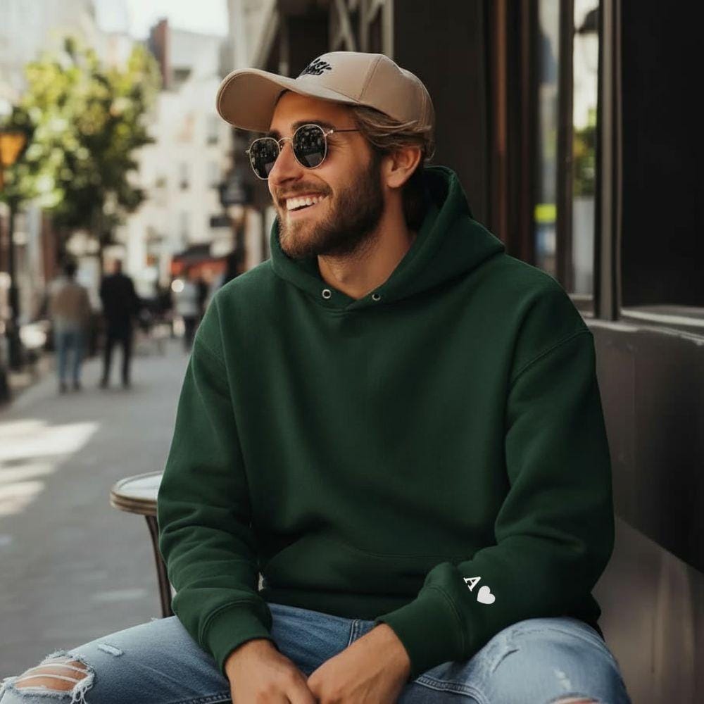 Sweat à Capuche Personnalisé Couple