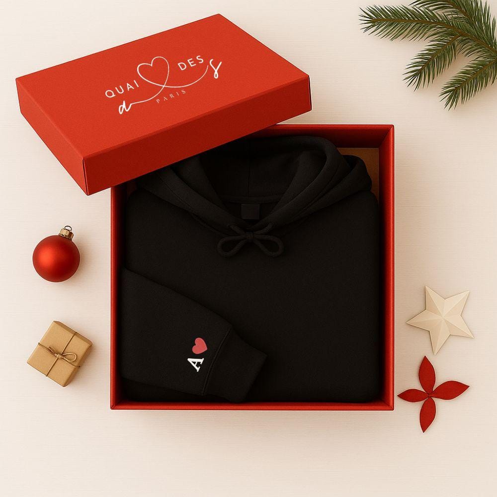 Sweat à Capuche Personnalisé Couple