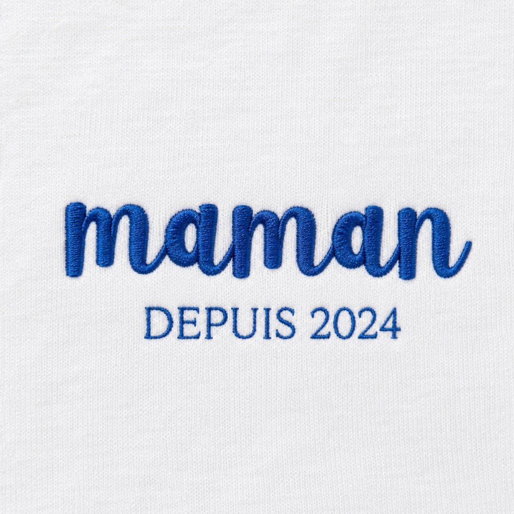 Sweat à capuche personnalisé maman - Broderie maman