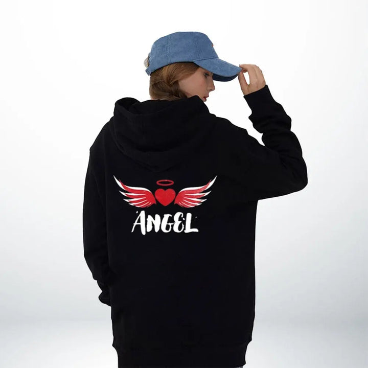 Sweat Ange Et Démon Noir / Angel / XXS