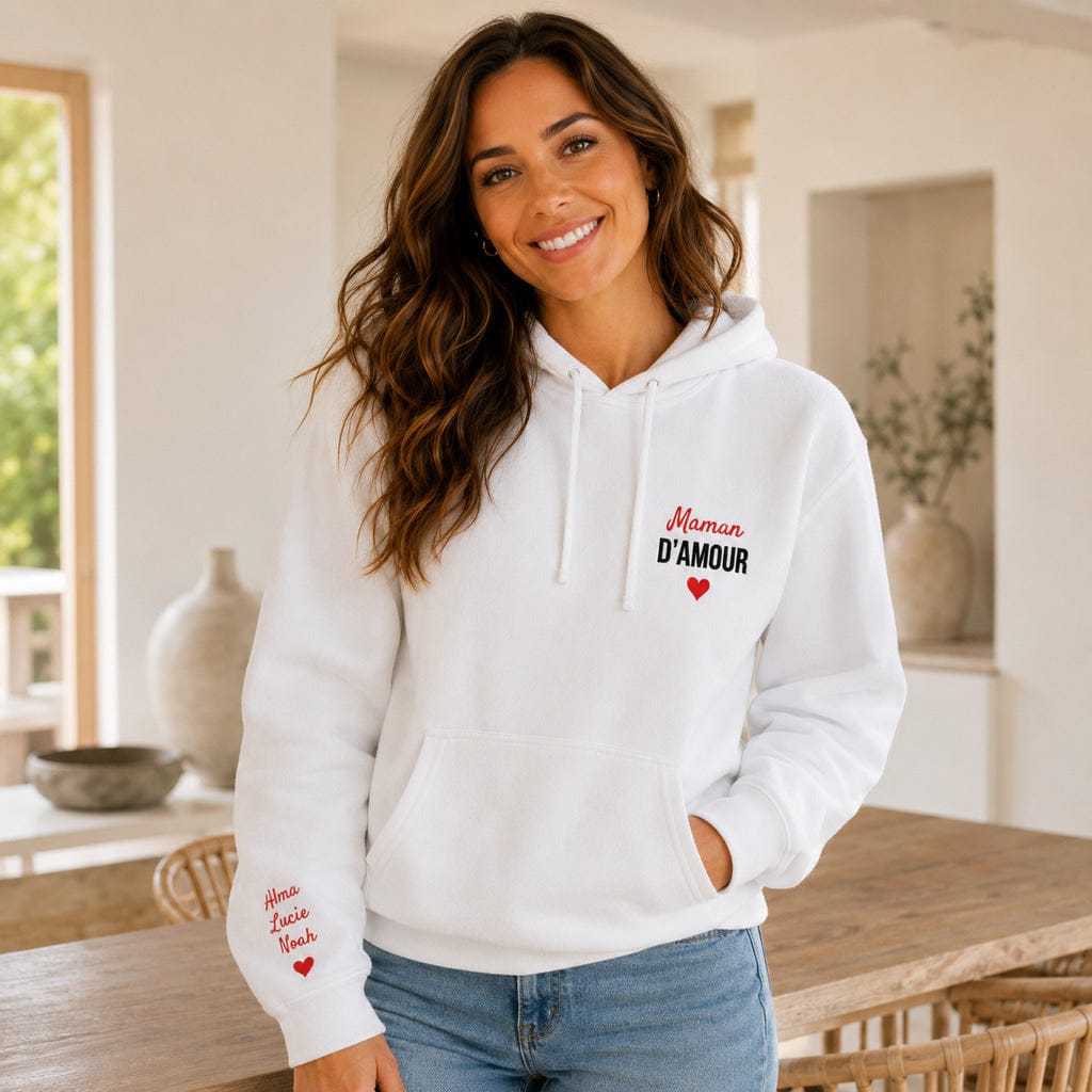 Sweat à capuche maman d'amour