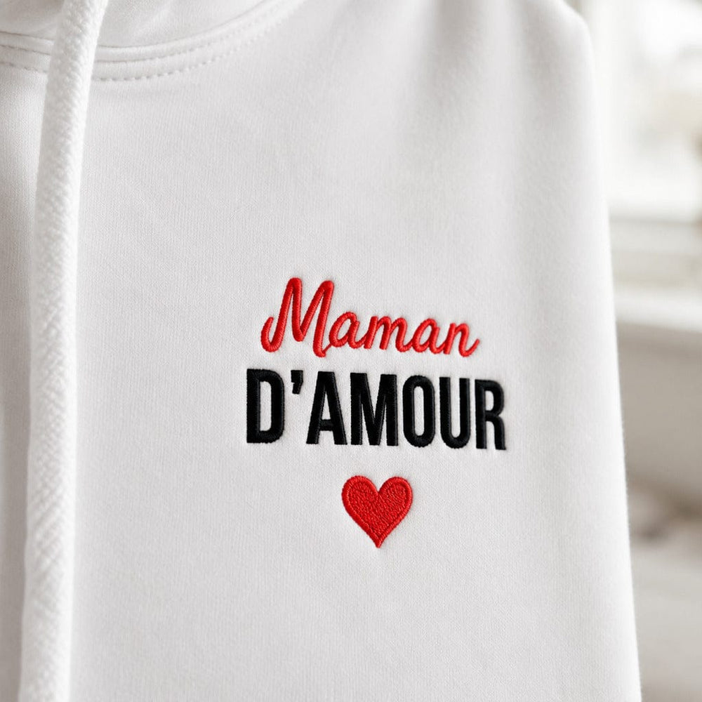 Sweat à capuche maman d'amour