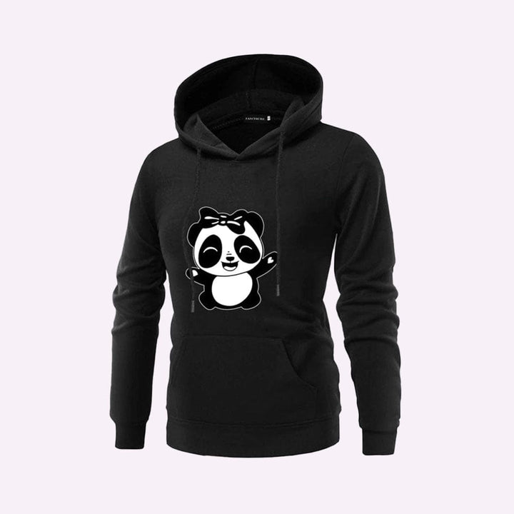 Sweat Capuche Panda Noir / Elle / M