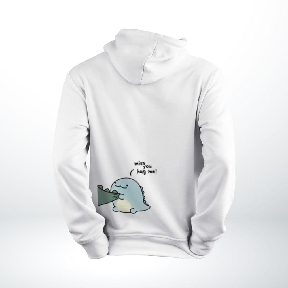 Sweat Couple Dinosaure D-Blanc-Femme / XS