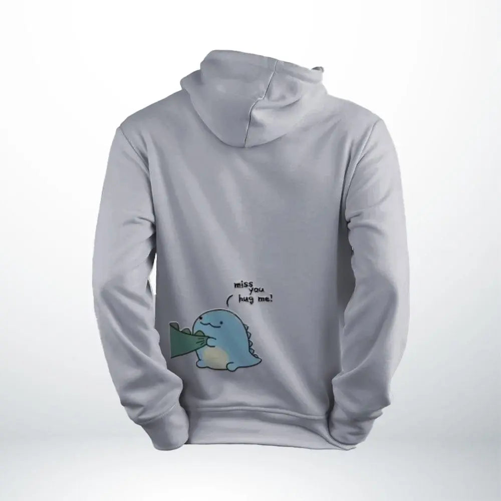 Sweat Couple Dinosaure D-Gris-Femme / XS