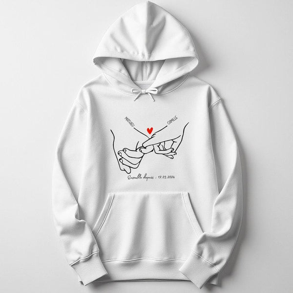 Capuche Pull Assorti Couple Pull Capuche Couple Stitch Cute Petits