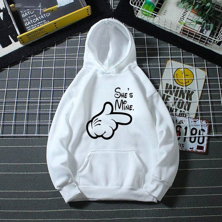 Sweat Couple Goal Blanc / I'm His / S