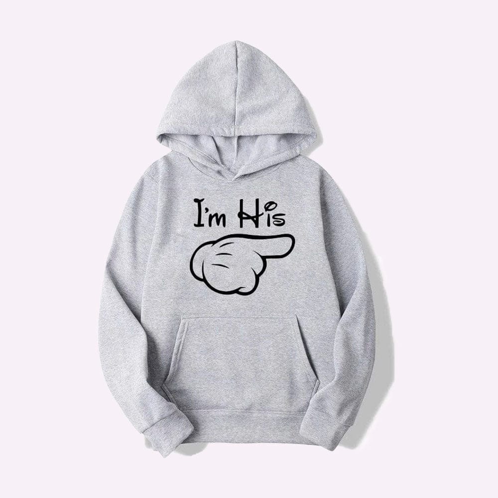 Sweat Couple Goal Gris / I'm His / S
