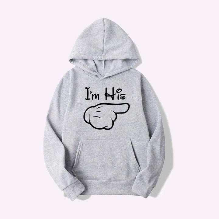 Sweat Couple Goal Gris / I'm His / S