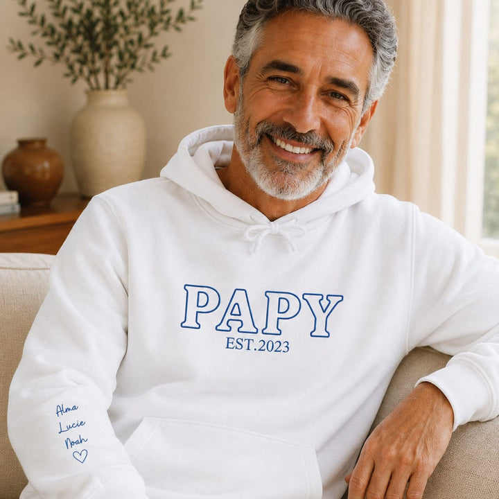 Sweat brodé futur grand père