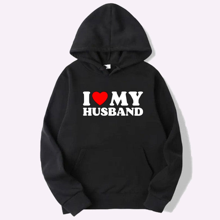 Sweat Homme Femme Assorti Noir / Husband / XS