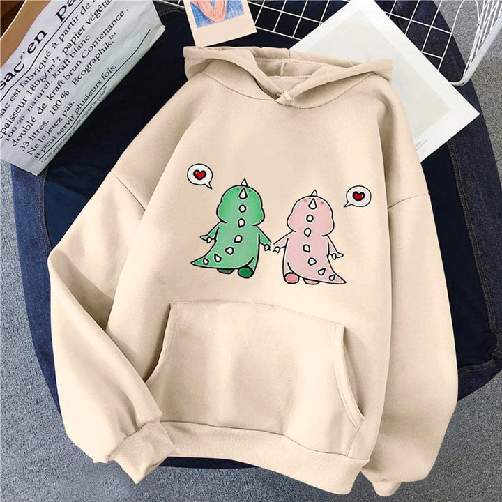Sweat Mixte Couple Beige / Style-1 / S
