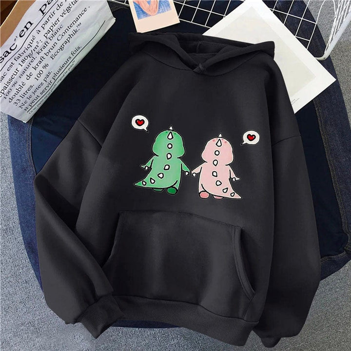 Sweat Mixte Couple Noir / Style-1 / S