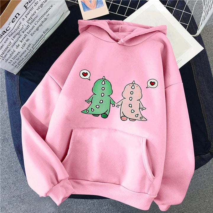 Sweat Mixte Couple Rose / Style-1 / S
