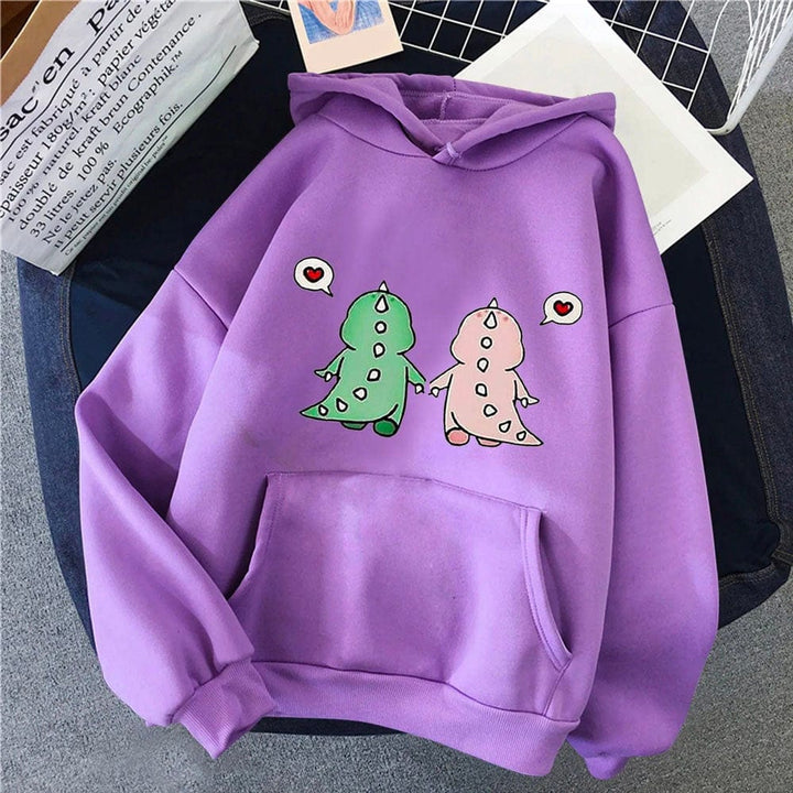 Sweat Mixte Couple Violet / Style-1 / S