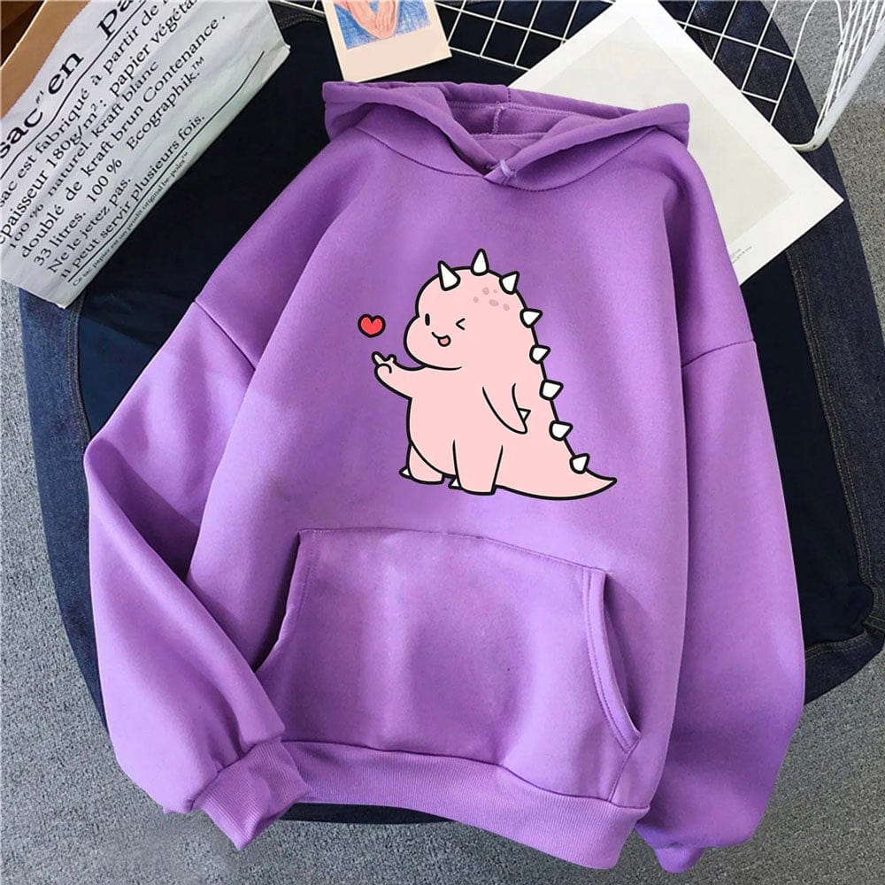 Sweat Mixte Couple Violet / Style-2 / S