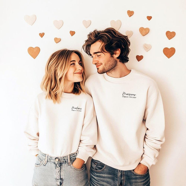 Sweat Monsieur Madame | Personnalisé