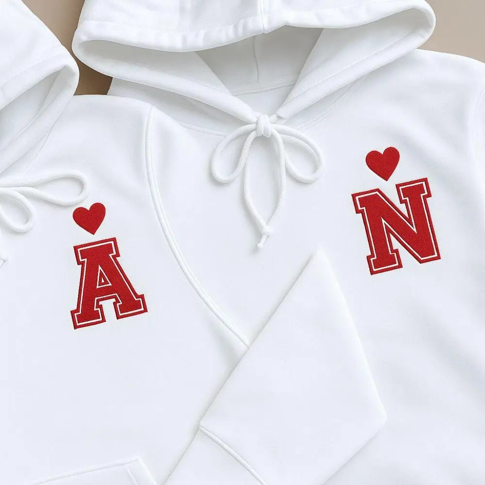 Sweat Personnalisé Brodé Couple