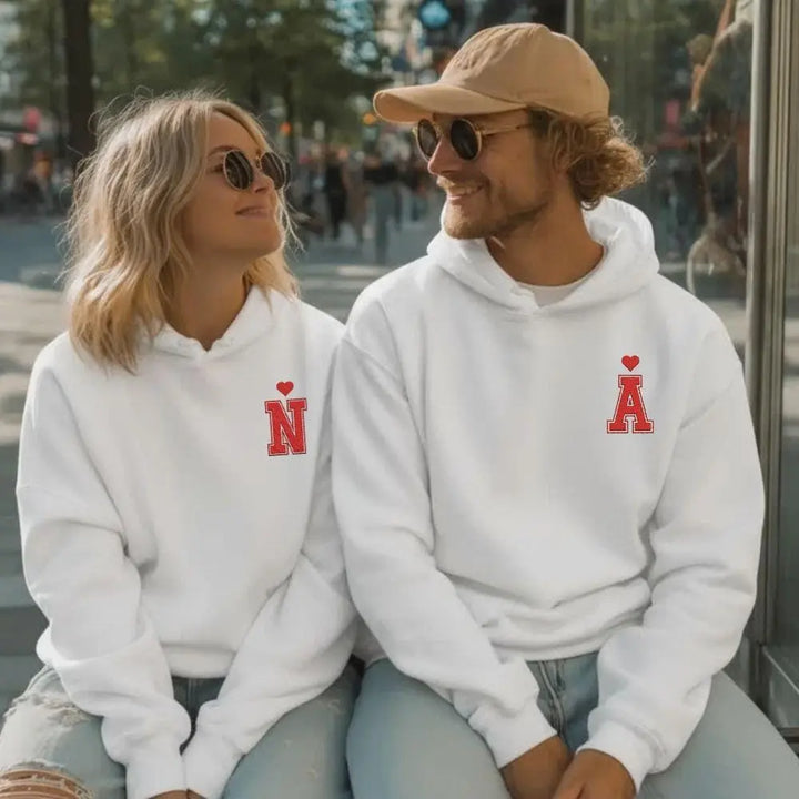 Sweat Personnalisé Brodé Couple