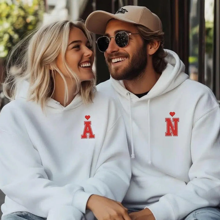 Sweat Personnalisé Brodé Couple
