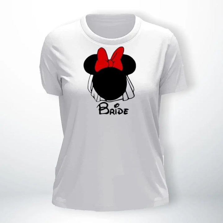 T-Shirt Bride & Groom Bride-Blanc / S