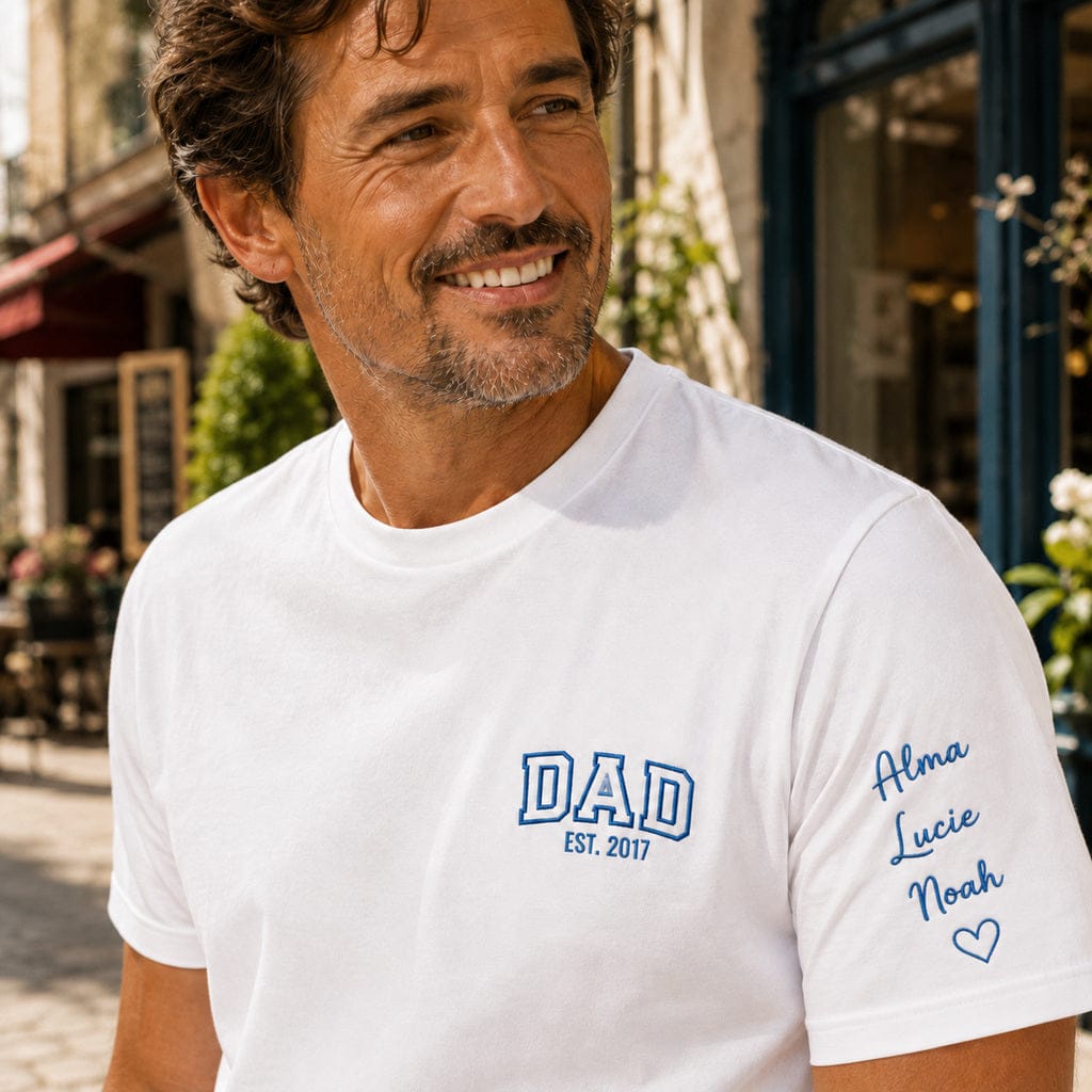 T-shirt brodé personnalisé - DAD Est