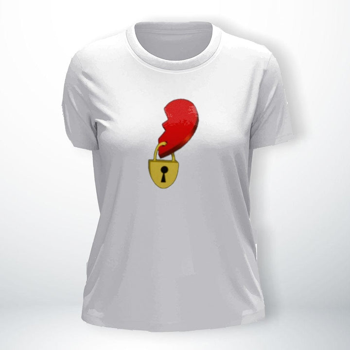 T-Shirt Coeur Brisé Blanc-Femme / XS
