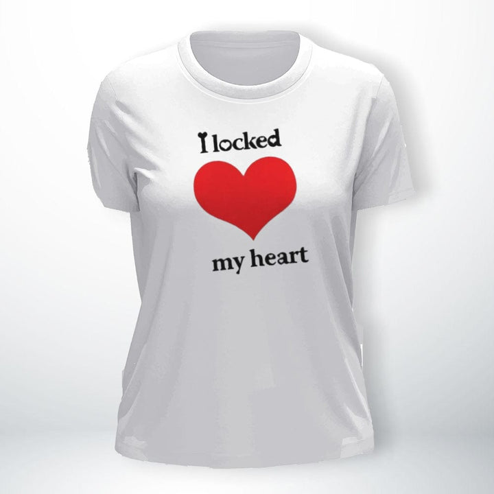 T-Shirt Couple Coeur Clé Coeur-Blanc / S