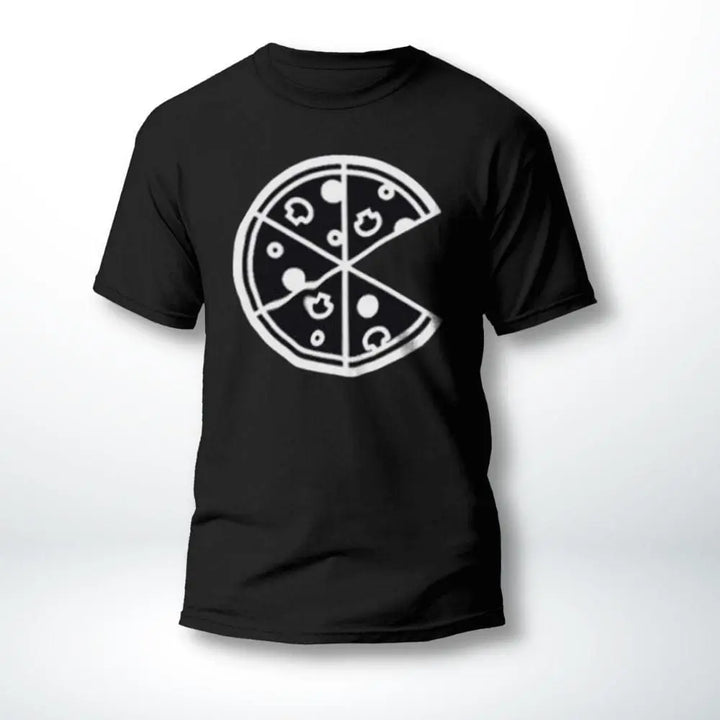 T-Shirt Couple Pizza Noir-Homme / XS