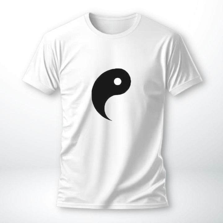 T-Shirt Couple Unisex (Yin Yang) Blanc-Homme / 3XL