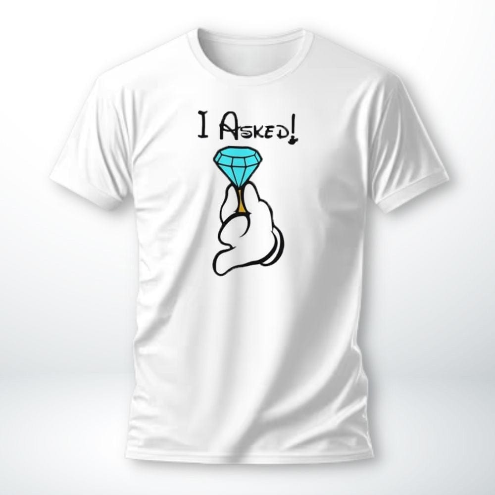 T-Shirt Demande En Mariage IAsked-Blanc / S