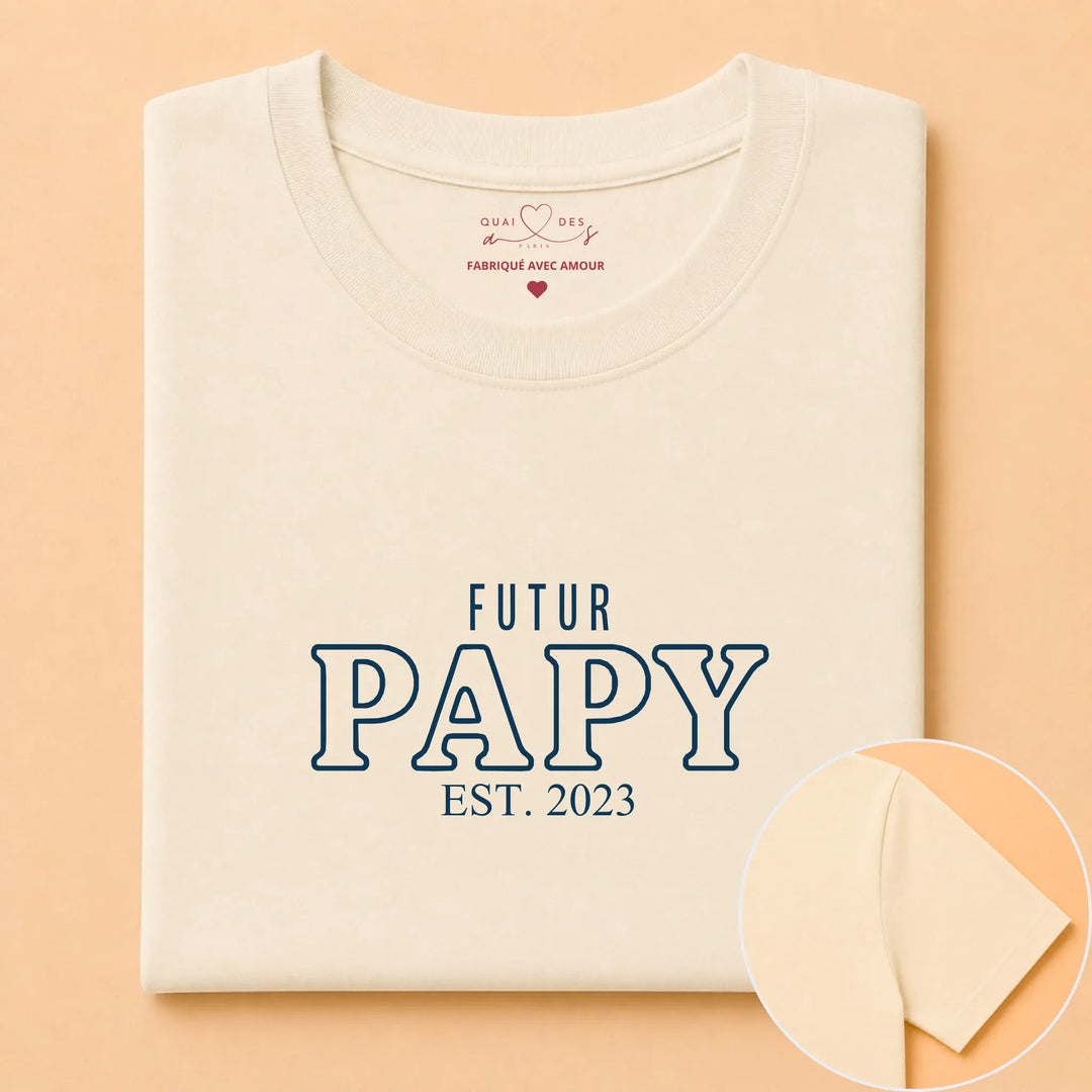 T-shirt futur grand père Naturel / S