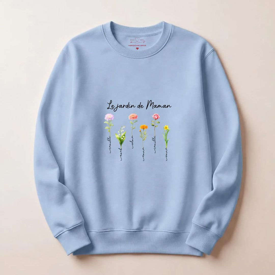 T-shirt jardin de maman Style 2 Sweatshirt / Bleu Clair / S