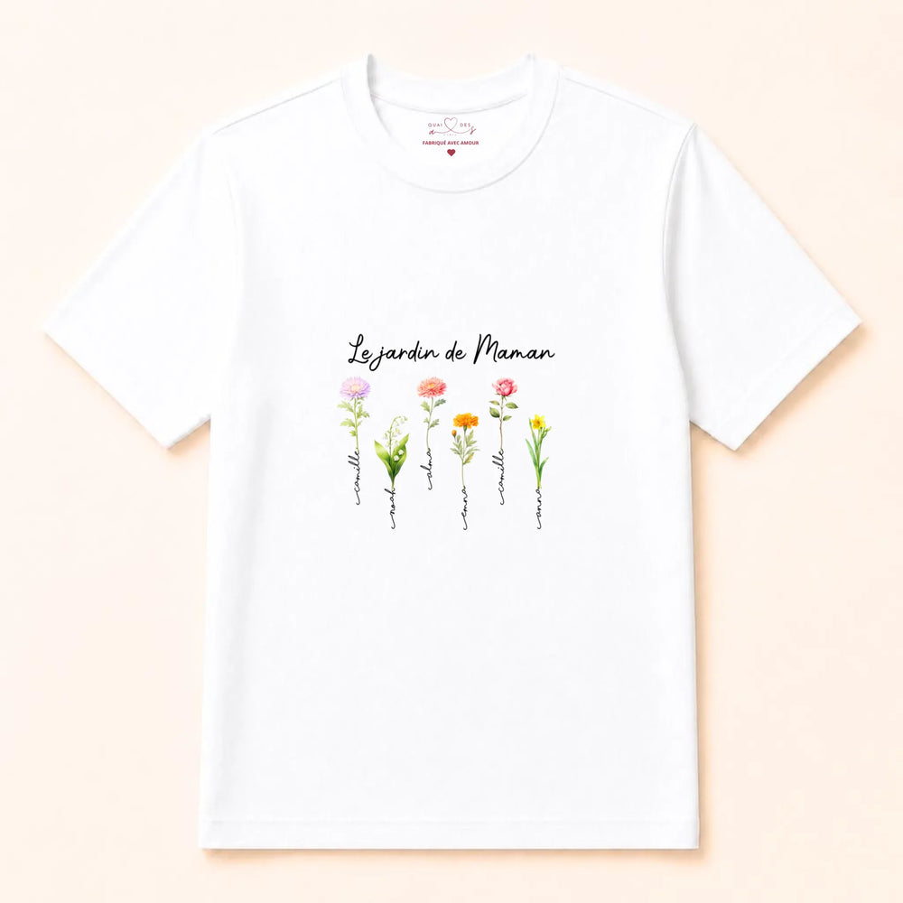 T-shirt jardin de maman Style 2 T-shirt / Blanc / S