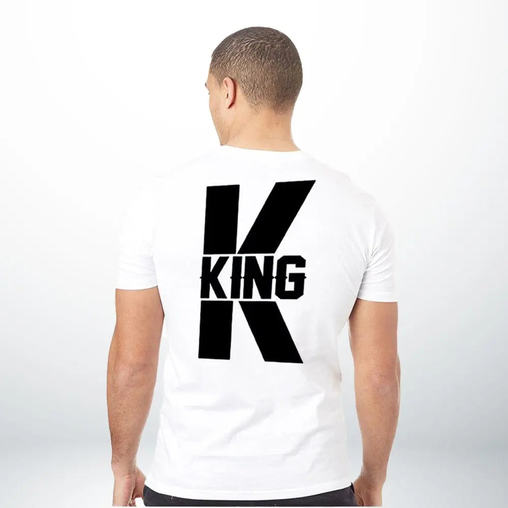 T-Shirt King & Queen King-Blanc / S