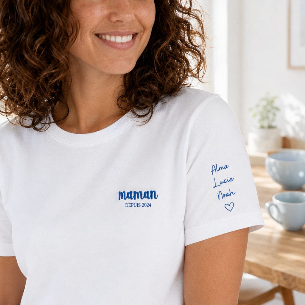 T-shirt maman Depuis Brodé