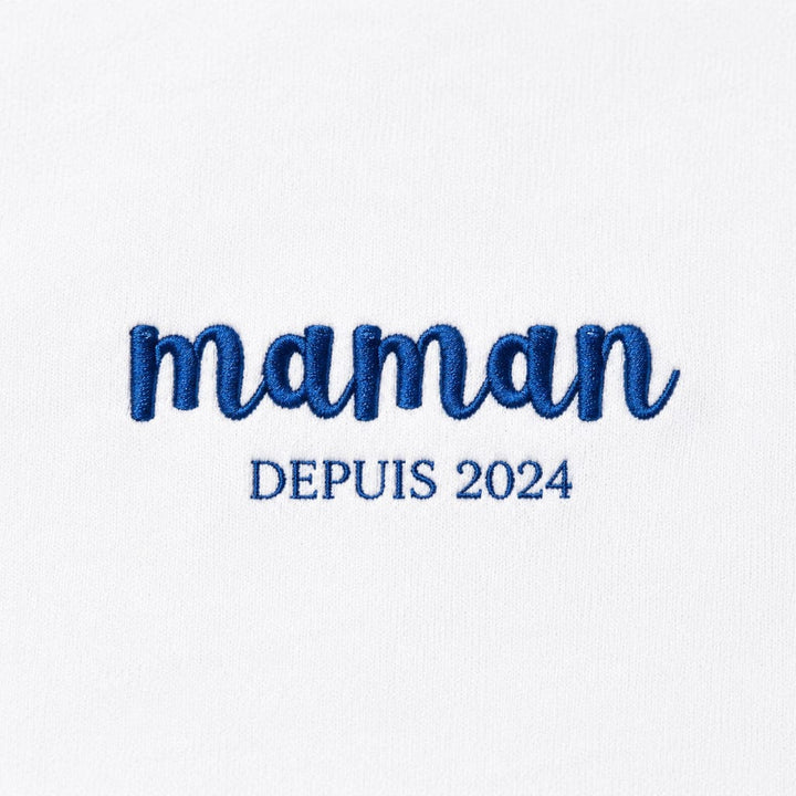 T-shirt maman Depuis Brodé