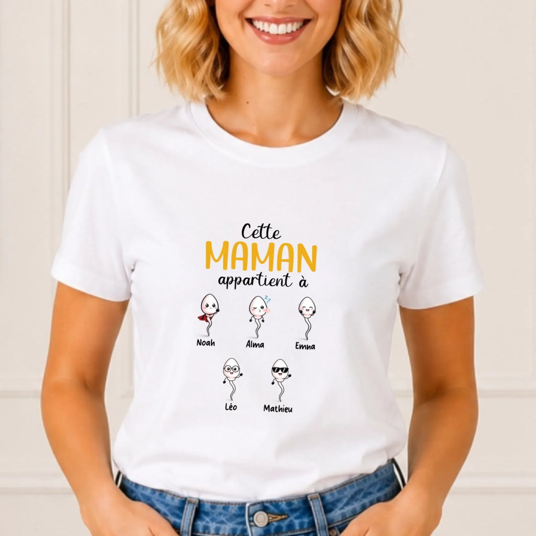 T-shirt Maman Humour personnalisé - la bande à maman