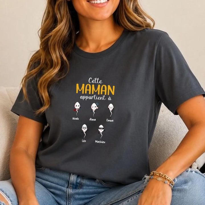 T-shirt Maman Humour personnalisé - la bande à maman