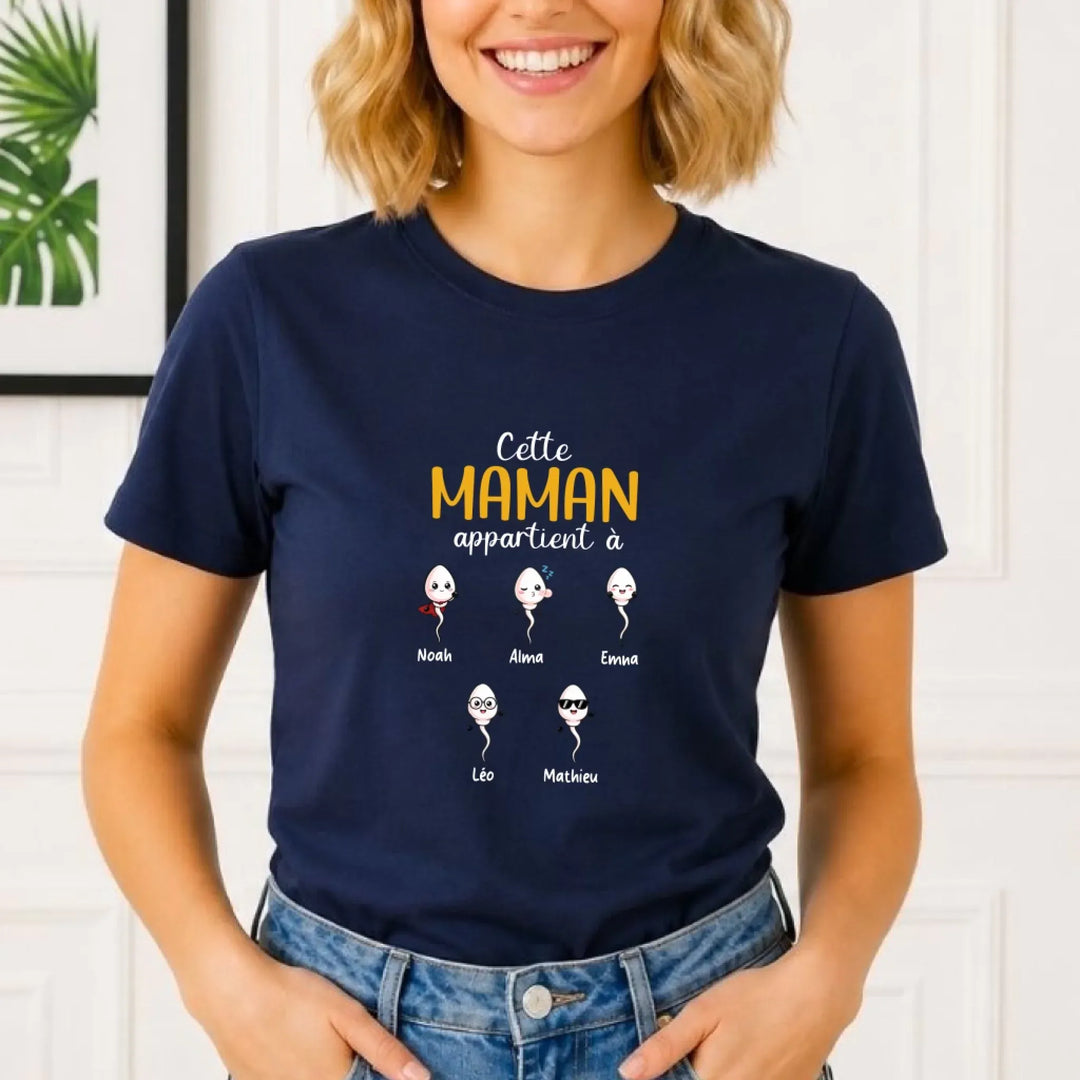 T-shirt Maman Humour personnalisé - la bande à maman
