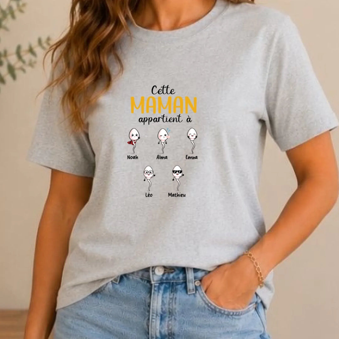 T-shirt Maman Humour personnalisé - la bande à maman