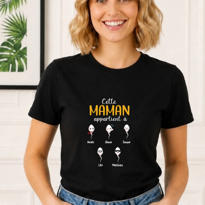 T-shirt Maman Humour personnalisé - la bande à maman
