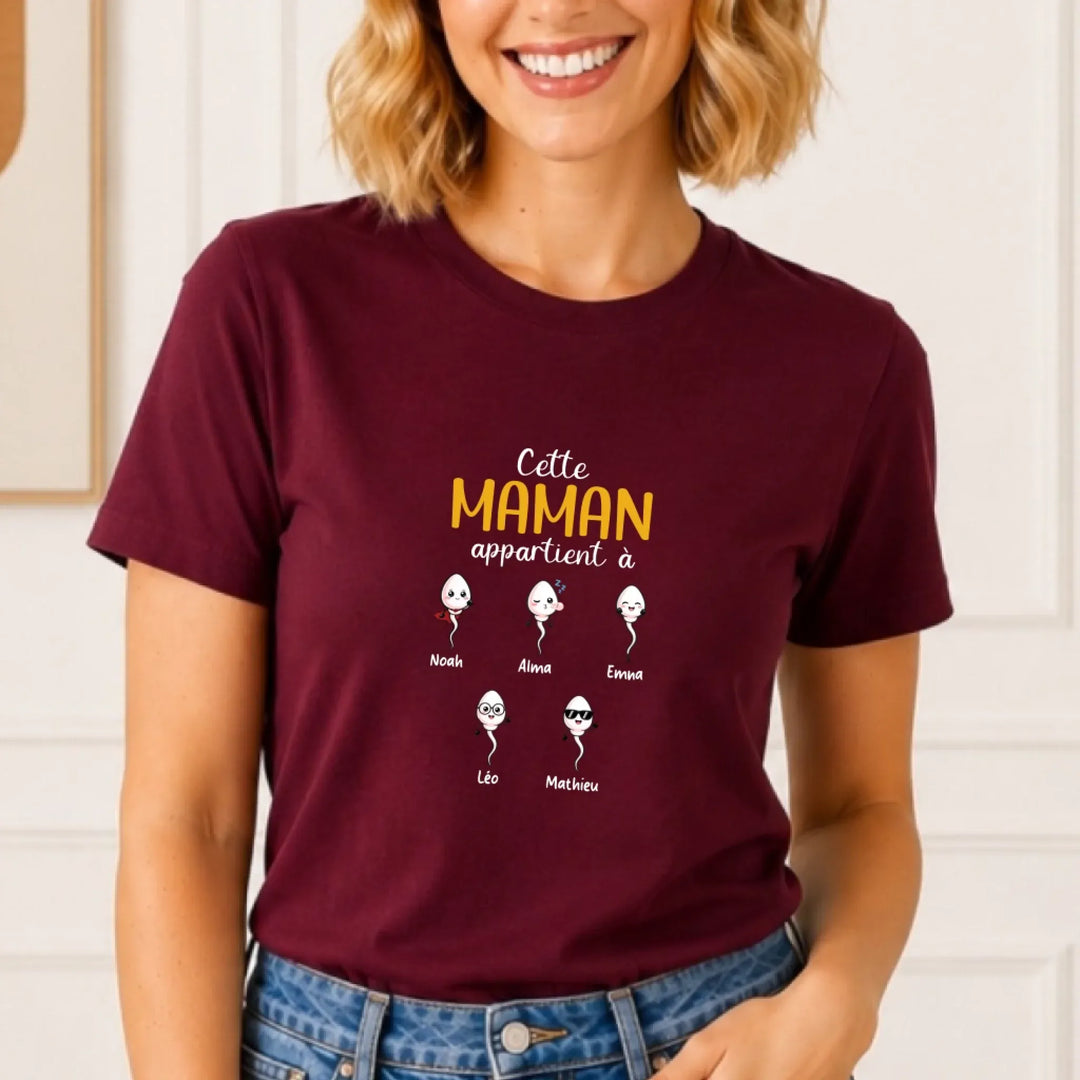 T-shirt Maman Humour personnalisé - la bande à maman