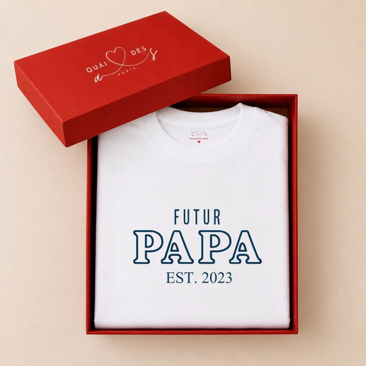 T-shirt personnalisé - Annonce grossesse papa