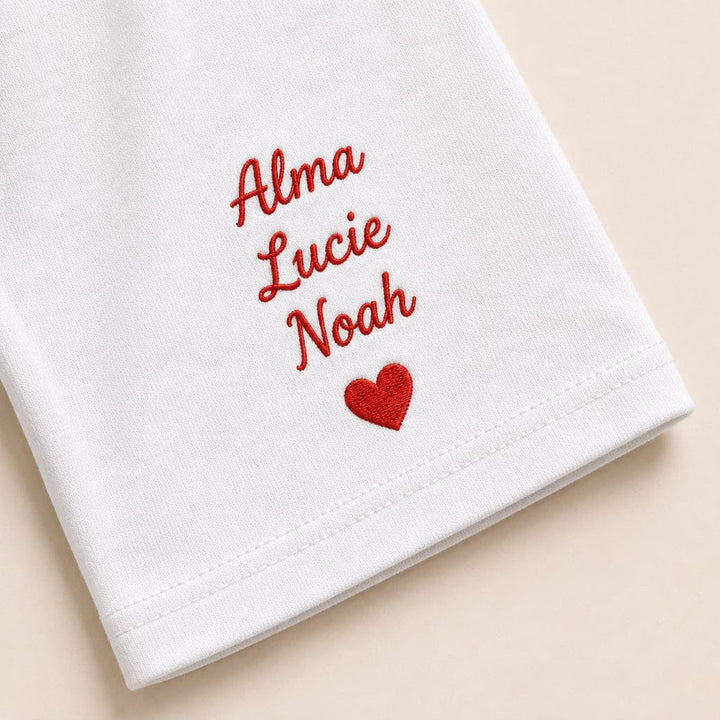 T-shirt personnalisé brodé - Papa d'amour