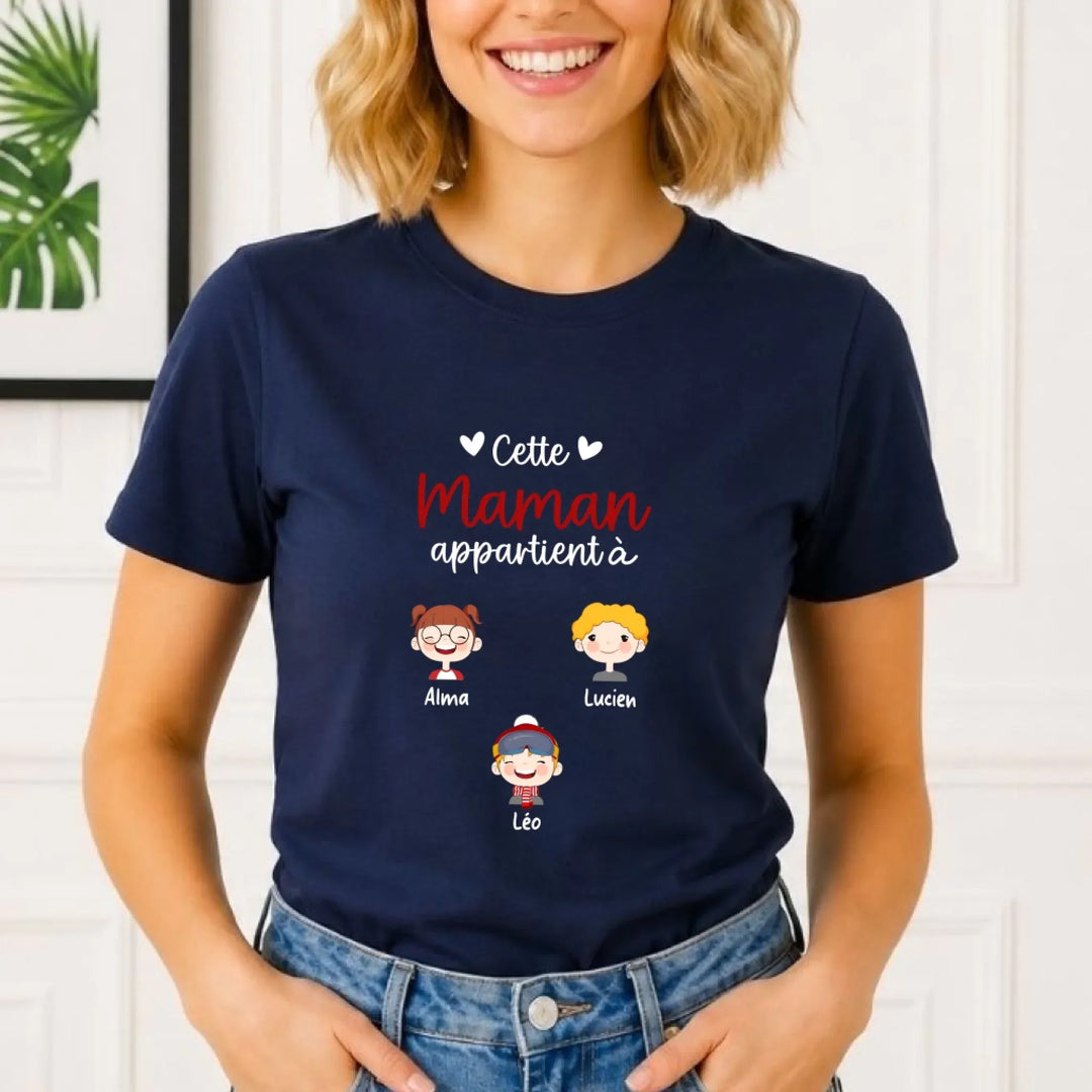 T-shirt cette maman appartient à