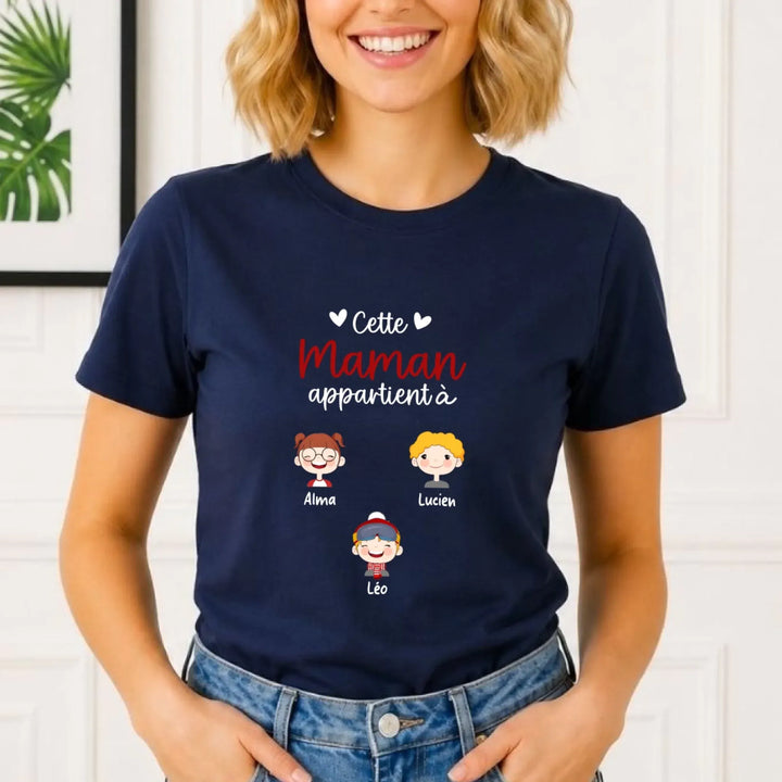 T-shirt cette maman appartient à