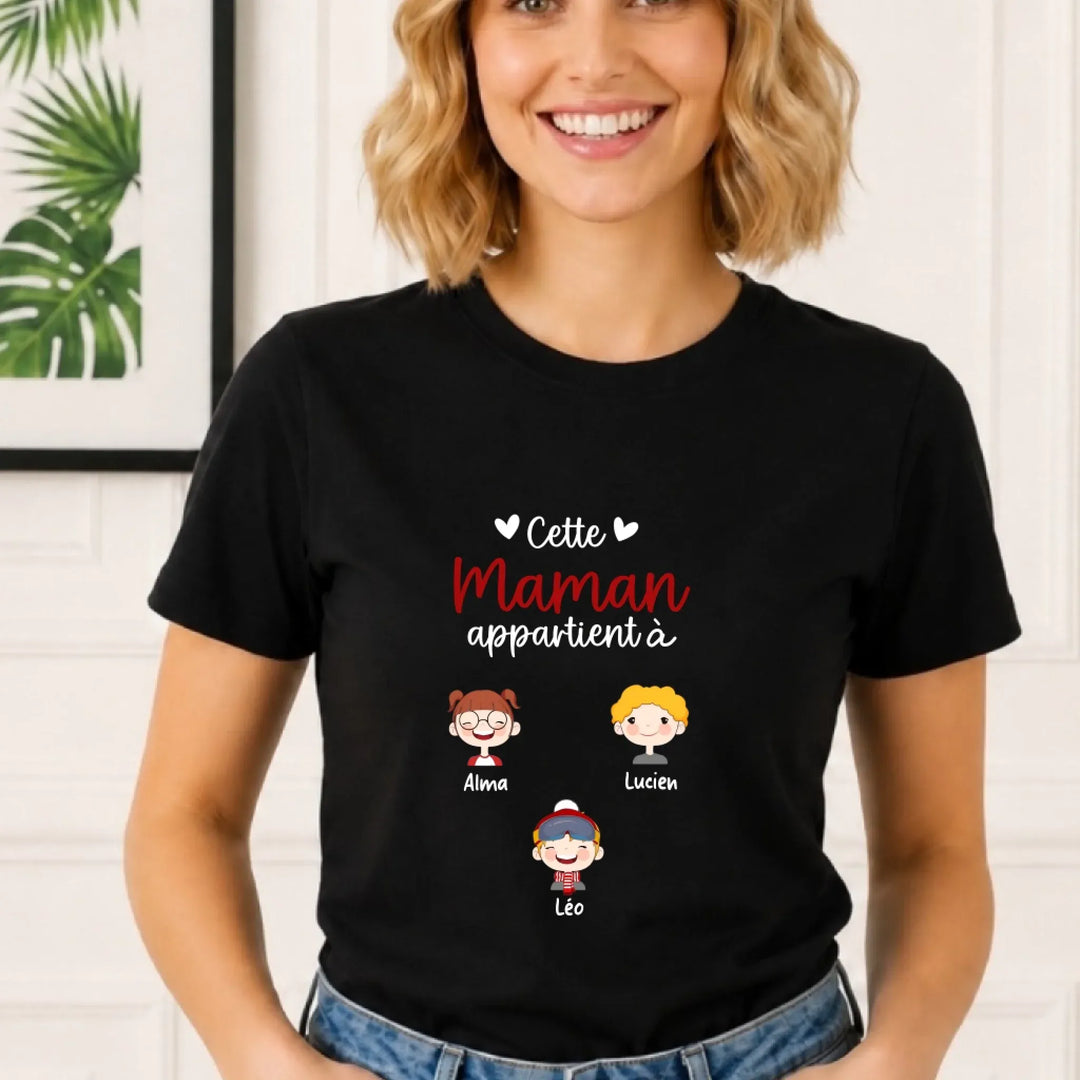 T-shirt cette maman appartient à